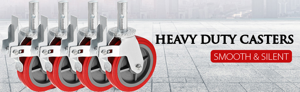 stem casters heavy duty