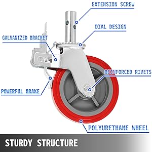 scaffolding wheels set of 4