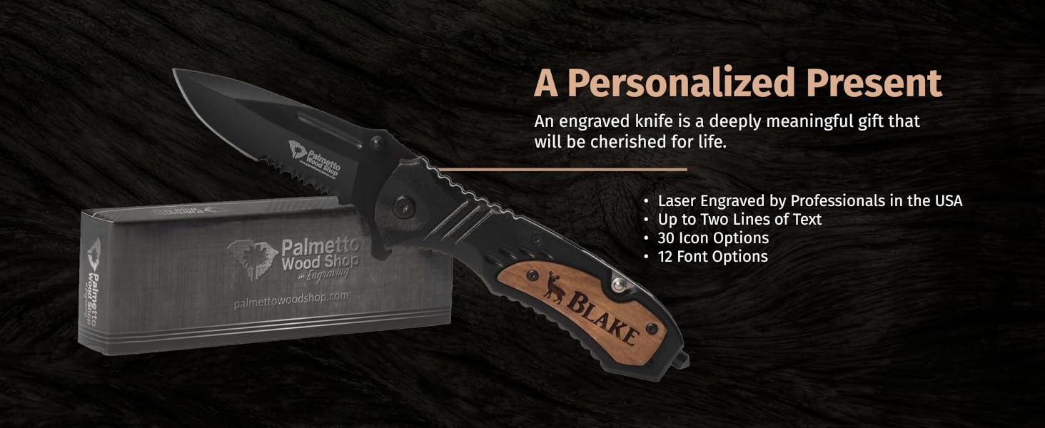 engraved pocket knife