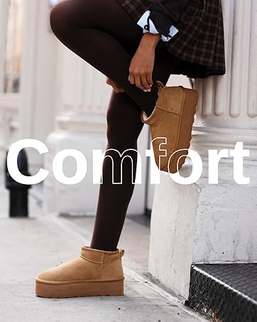 Image of woman in suit wearing Cushionaire shoes with text that reads comfort.